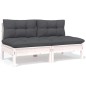 vidaXL 9-tlg. Garten-Lounge-Set mit Kissen Kiefer Massivholz vidaXL 9-tlg. Garten-Lounge-Set mit Kissen Kiefer Massivholz