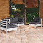 vidaXL 4-tlg. Garten-Lounge-Set mit Kissen Kiefer Massivholz vidaXL 4-tlg. Garten-Lounge-Set mit Kissen Kiefer Massivholz