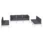vidaXL 7-tlg. Garten-Lounge-Set mit Kissen Kiefer Massivholz vidaXL 7-tlg. Garten-Lounge-Set mit Kissen Kiefer Massivholz