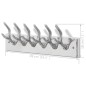 vidaXL Garderobenleisten 4 Stk. Silbern Aluminium vidaXL Garderobenleisten 4 Stk. Silbern Aluminium