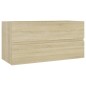 vidaXL Waschbeckenunterschrank Einbaubecken Sonoma-Eiche Holzwerkstoff vidaXL Waschbeckenunterschrank Einbaubecken Sonoma-Eiche Holzwerkstoff