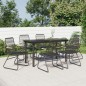 vidaXL 7-tlg. Garten-Essgruppe Schwarz PVC-Rattan vidaXL 7-tlg. Garten-Essgruppe Schwarz PVC-Rattan
