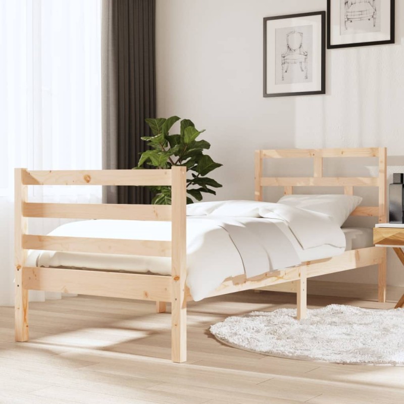 vidaXL Massivholzbett 75x190 cm vidaXL Massivholzbett 75x190 cm
