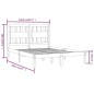 vidaXL Massivholzbett Weiß Kiefer 135x190 cm vidaXL Massivholzbett Weiß Kiefer 135x190 cm