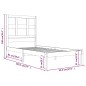 vidaXL Massivholzbett Kiefer 90x190 cm vidaXL Massivholzbett Kiefer 90x190 cm