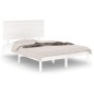 vidaXL Massivholzbett Weiß 135x190 cm vidaXL Massivholzbett Weiß 135x190 cm