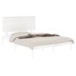 vidaXL Massivholzbett Weiß 135x190 cm vidaXL Massivholzbett Weiß 135x190 cm