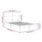 vidaXL Massivholzbett Weiß 135x190 cm vidaXL Massivholzbett Weiß 135x190 cm