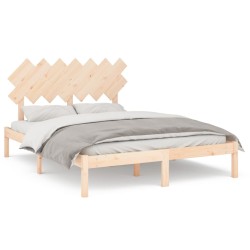 vidaXL Massivholzbett 140x190 cm