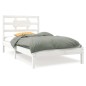 vidaXL Massivholzbett Weiß 90x190 cm vidaXL Massivholzbett Weiß 90x190 cm