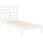 vidaXL Massivholzbett Weiß 90x190 cm vidaXL Massivholzbett Weiß 90x190 cm