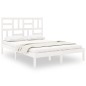 vidaXL Massivholzbett Weiß 120x190 cm vidaXL Massivholzbett Weiß 120x190 cm