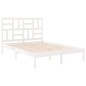 vidaXL Massivholzbett Weiß 120x190 cm vidaXL Massivholzbett Weiß 120x190 cm