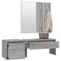 vidaXL Flurmöbel-Set Grau Sonoma Holzwerkstoff vidaXL Flurmöbel-Set Grau Sonoma Holzwerkstoff