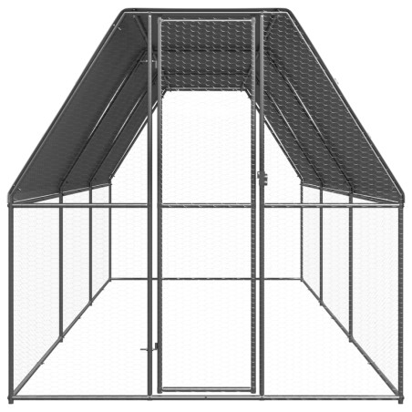 vidaXL Outdoor-Hühnerkäfig 2x6x2 m Verzinkter Stahl