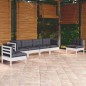 vidaXL 6-tlg. Garten-Lounge-Set mit Kissen Kiefer Massivholz vidaXL 6-tlg. Garten-Lounge-Set mit Kissen Kiefer Massivholz