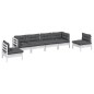 vidaXL 6-tlg. Garten-Lounge-Set mit Kissen Kiefer Massivholz vidaXL 6-tlg. Garten-Lounge-Set mit Kissen Kiefer Massivholz