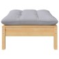 vidaXL 7-tlg. Garten-Lounge-Set mit Grauen Kissen Kiefer Massivholz vidaXL 7-tlg. Garten-Lounge-Set mit Grauen Kissen Kiefer Massivholz