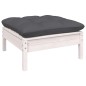 vidaXL 5-tlg. Garten-Lounge-Set mit Kissen Weiß Kiefernholz vidaXL 5-tlg. Garten-Lounge-Set mit Kissen Weiß Kiefernholz