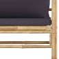 vidaXL 7-tlg. Garten-Lounge-Set mit Dunkelgrauen Kissen Bambus vidaXL 7-tlg. Garten-Lounge-Set mit Dunkelgrauen Kissen Bambus