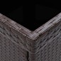 5-tlg. Garten-Essgruppe Braun Poly Rattan und Glas 5-tlg. Garten-Essgruppe Braun Poly Rattan und Glas