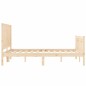 vidaXL Massivholzbett mit Kopfteil 140x200 cm vidaXL Massivholzbett mit Kopfteil 140x200 cm