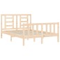 vidaXL Massivholzbett mit Kopfteil 140x200 cm vidaXL Massivholzbett mit Kopfteil 140x200 cm
