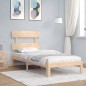 vidaXL Massivholzbett mit Kopfteil 90x200 cm vidaXL Massivholzbett mit Kopfteil 90x200 cm