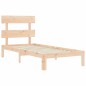 vidaXL Massivholzbett mit Kopfteil 90x200 cm vidaXL Massivholzbett mit Kopfteil 90x200 cm