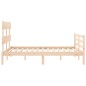 vidaXL Massivholzbett mit Kopfteil 140x200 cm vidaXL Massivholzbett mit Kopfteil 140x200 cm
