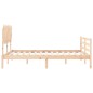 vidaXL Massivholzbett mit Kopfteil 140x200 cm vidaXL Massivholzbett mit Kopfteil 140x200 cm