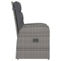 vidaXL 11-tlg. Garten-Essgruppe mit Auflagen Poly Rattan Grau vidaXL 11-tlg. Garten-Essgruppe mit Auflagen Poly Rattan Grau