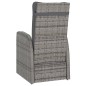 vidaXL 11-tlg. Garten-Essgruppe mit Auflagen Poly Rattan Grau vidaXL 11-tlg. Garten-Essgruppe mit Auflagen Poly Rattan Grau