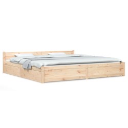 vidaXL Bett mit Schubladen 180x200 cm