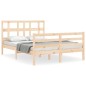 vidaXL Massivholzbett mit Kopfteil 140x200 cm vidaXL Massivholzbett mit Kopfteil 140x200 cm