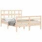 vidaXL Massivholzbett mit Kopfteil 140x200 cm vidaXL Massivholzbett mit Kopfteil 140x200 cm