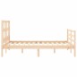 vidaXL Massivholzbett mit Kopfteil 140x200 cm vidaXL Massivholzbett mit Kopfteil 140x200 cm