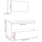 vidaXL Badmöbel-Set Räuchereiche Holzwerkstoff vidaXL Badmöbel-Set Räuchereiche Holzwerkstoff