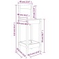 vidaXL 3-tlg. Bar-Set Schwarz Massivholz Kiefer vidaXL 3-tlg. Bar-Set Schwarz Massivholz Kiefer