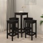 vidaXL 5-tlg. Bar-Set Schwarz Massivholz Kiefer vidaXL 5-tlg. Bar-Set Schwarz Massivholz Kiefer