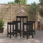 vidaXL 5-tlg. Bar-Set Schwarz Massivholz Kiefer vidaXL 5-tlg. Bar-Set Schwarz Massivholz Kiefer