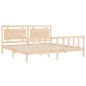 vidaXL Massivholzbett mit Kopfteil 180x200 cm vidaXL Massivholzbett mit Kopfteil 180x200 cm