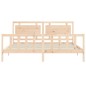 vidaXL Massivholzbett mit Kopfteil 180x200 cm vidaXL Massivholzbett mit Kopfteil 180x200 cm