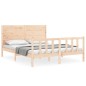 vidaXL Massivholzbett mit Kopfteil 160x200 cm vidaXL Massivholzbett mit Kopfteil 160x200 cm