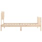 vidaXL Massivholzbett mit Kopfteil 100x200 cm vidaXL Massivholzbett mit Kopfteil 100x200 cm