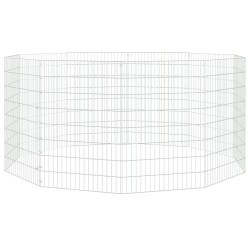 vidaXL Kaninchenkäfig 10 Paneele 54x80 cm Verzinktes Eisen