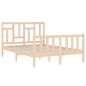 vidaXL Massivholzbett mit Kopfteil 120x200 cm vidaXL Massivholzbett mit Kopfteil 120x200 cm