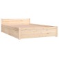 vidaXL Bett mit Schubladen 120x190 cm vidaXL Bett mit Schubladen 120x190 cm