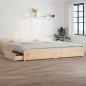vidaXL Bett mit Schubladen 200x200 cm vidaXL Bett mit Schubladen 200x200 cm