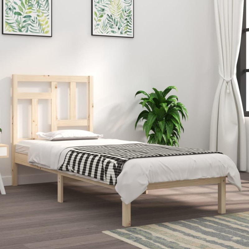 vidaXL Massivholzbett 75x190 cm vidaXL Massivholzbett 75x190 cm